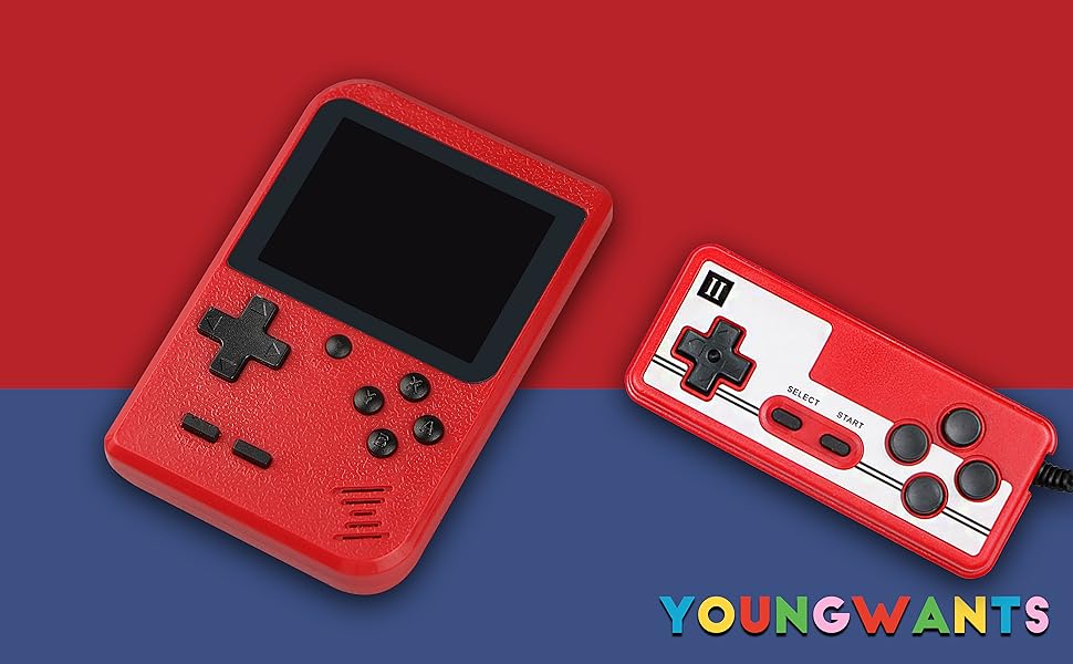 RETRO HANDHELD GAME CONSOLE RED