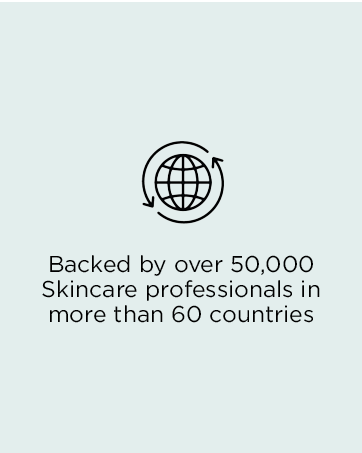 backed by over 50000 skincare professionals in more than 60 countries 