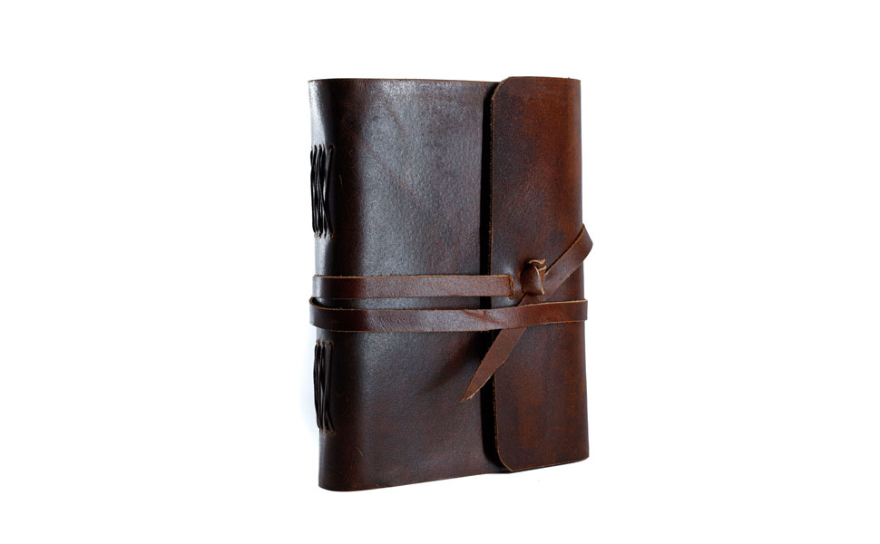 Handmade Leather Journal/Writing Notebook Diary/Bound Daily Notepad For Men & Women Unlined Paper