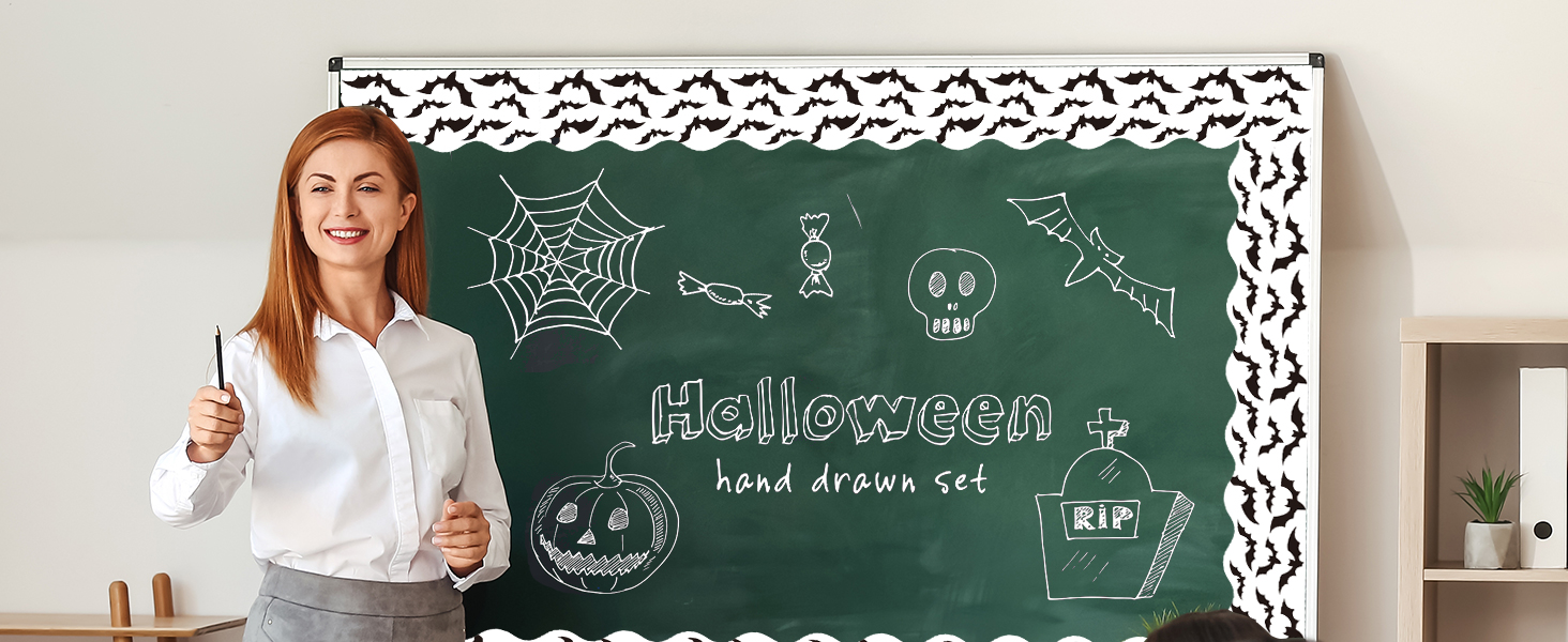 69Ft Halloween Bulletin Board Borders