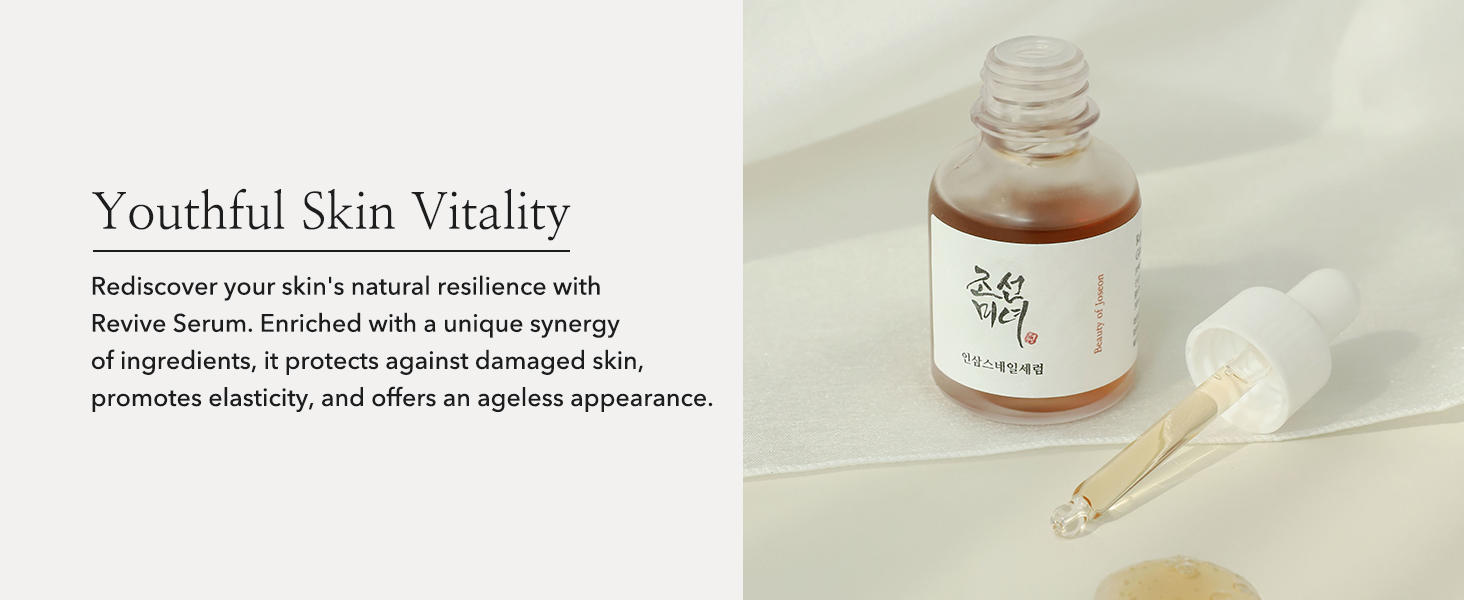 Youtful Skin Vitality, natural skin , enriched with unique serum ingredients, elasticity